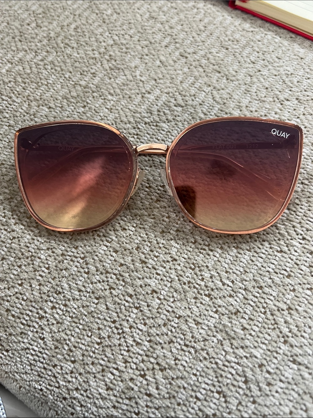 Quay rose gold sunglasses